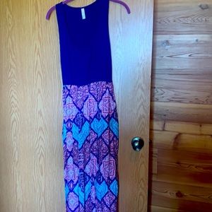 Women’s Xhilaration Large Blue Maxi Dress